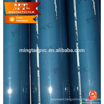 Hot normal clear blue pvc film for bag material